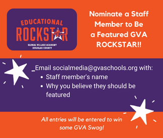 Nominate your favorite educational rockstar! Email socialmedia@gvaschools.org with the staff member's name and why they should be nominated.