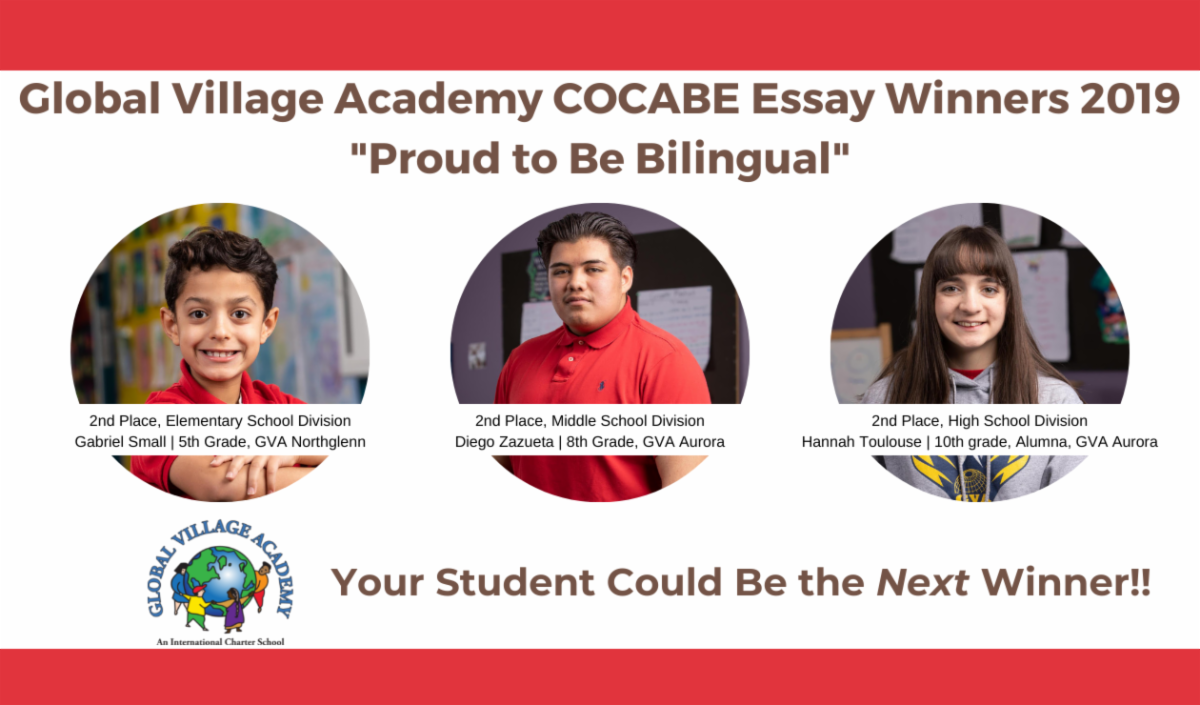list showing the 2019 COCABE essay contest winners